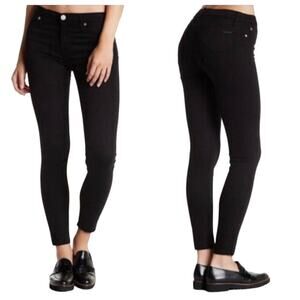 Hudson Jeans Natalie Super Skinny Midrise Ankle Stretch Denim Black 30